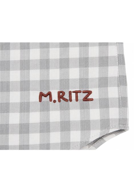 Camicia a quadretti MANUEL RITZ | MR4565GRIGIO